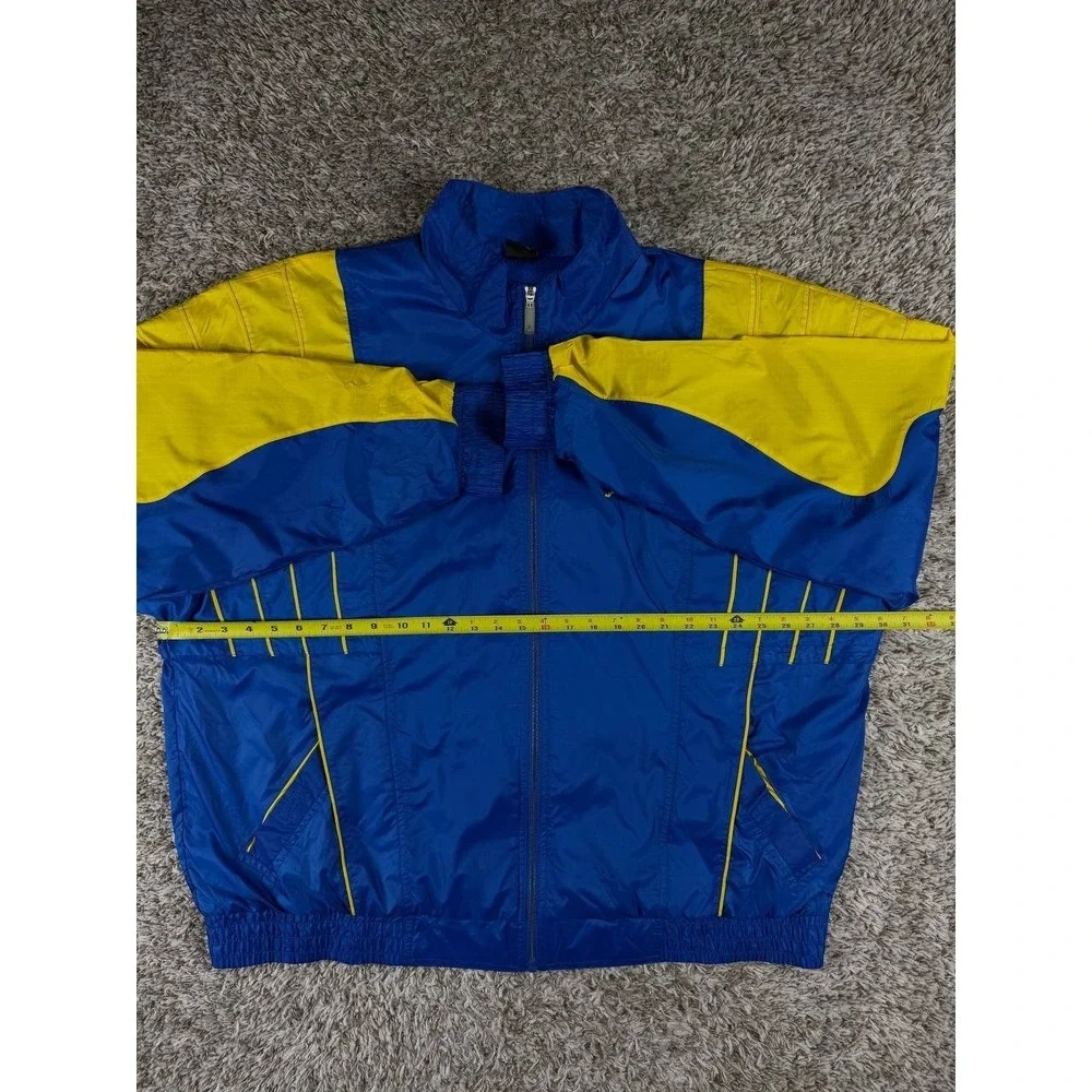 Nike Air Jordan Retro 5 Windbreaker Jacket Blue Yellow Men's 3XL 547683-474